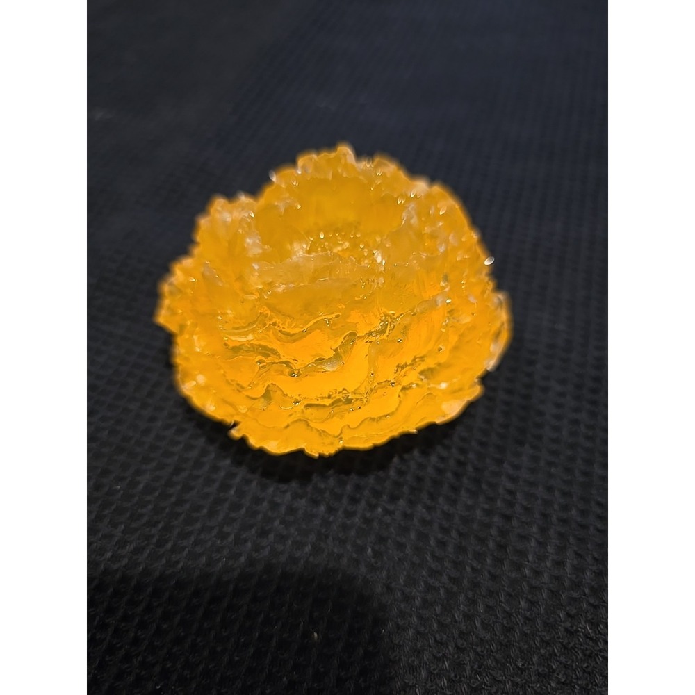 Orange Resin Flower Decoration Gift. 569